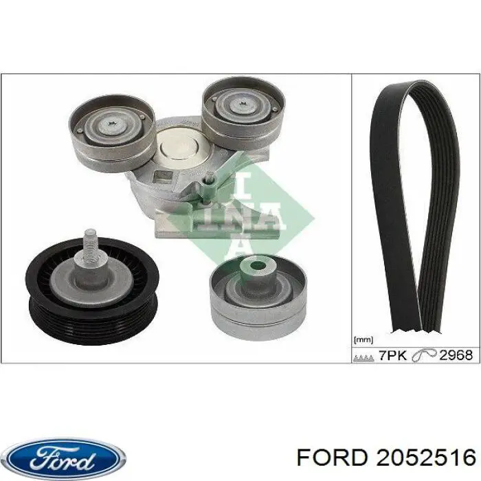 Polea inversión/guía, correa auxiliar servicios Ford 2052516 precio, desde 16,66 EUR