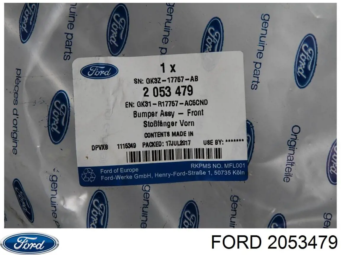 Parachoques delantero Ford 2053479 precio, desde 448,08 EUR