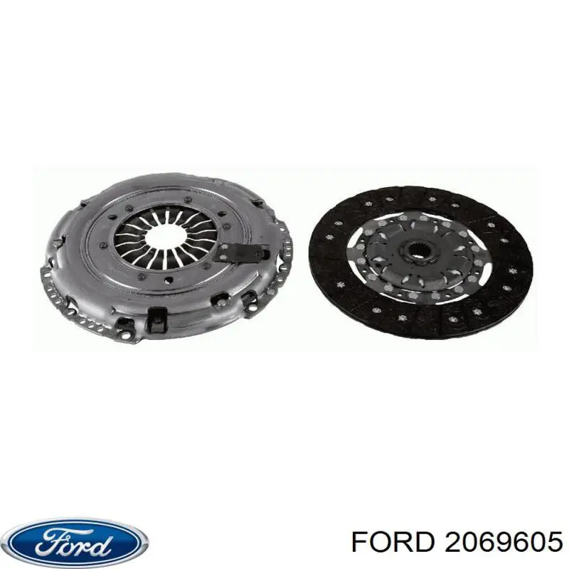 2069605 Ford kit de embrague (3 partes)