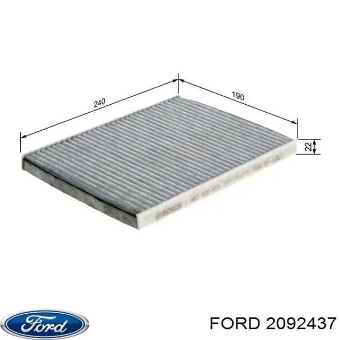 Comprar 2092437 Ford Filtro de aire del habitáculo
