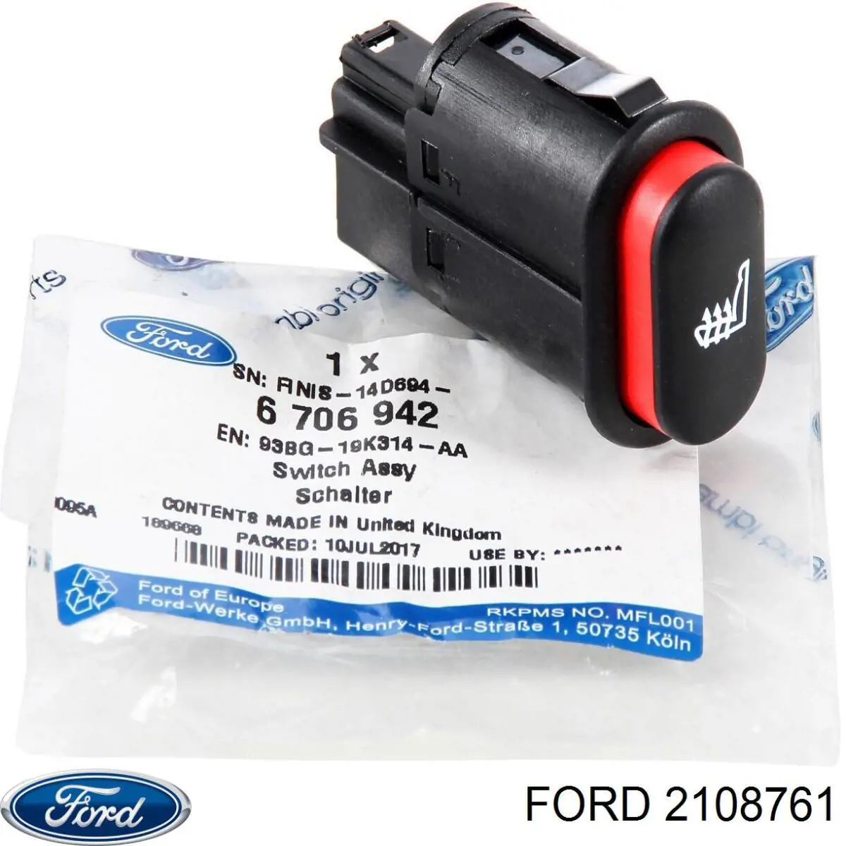 Emblema de la parrilla del radiador Ford 2108761 precio, desde 42,94 EUR