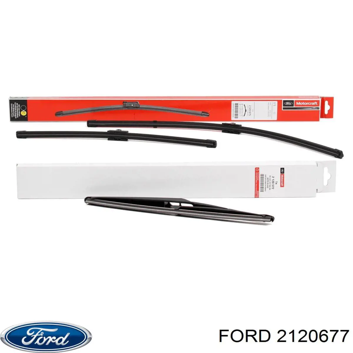 Escobillas de limpiaparabrisas delanteras Ford 2120677