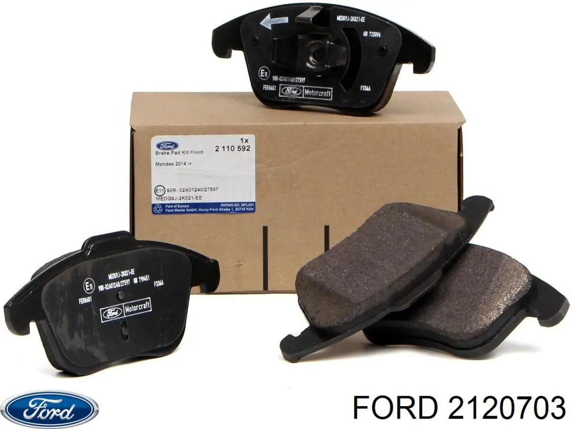 2120703 Ford Escobillas Limpiaparabrisas delanteras