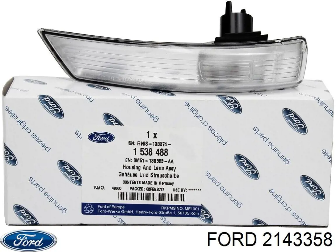 2143358 Ford espejo retrovisor izquierdo