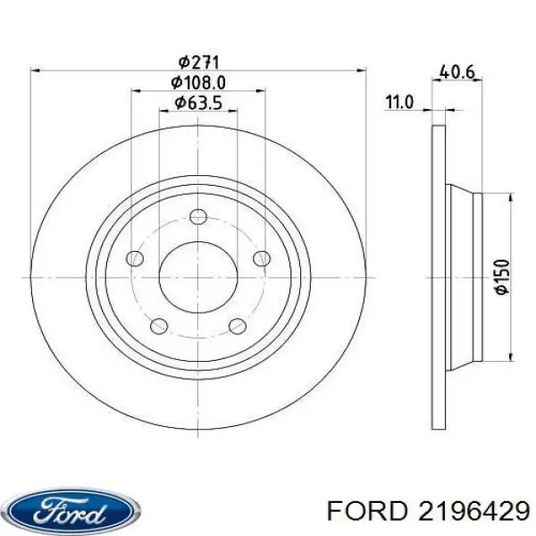 Comprar 2196429 Ford Freno de disco delantero