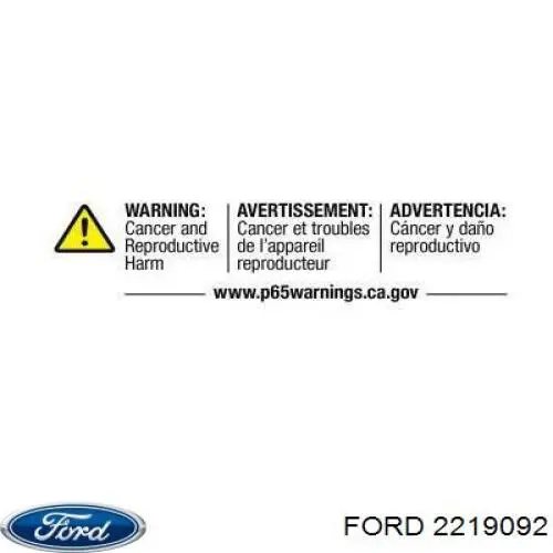 2219092 Ford Interruptor del freno de estacionamiento electromecánico