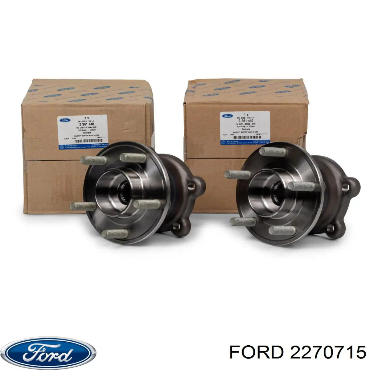 2270715 Ford cubo de rueda trasero