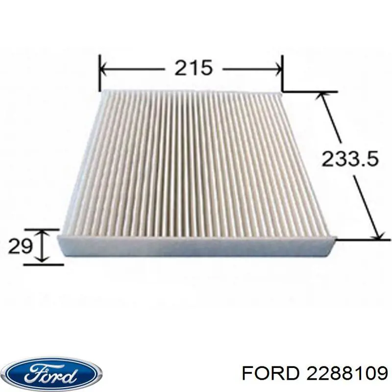 2288109 Ford filtro de habitáculo