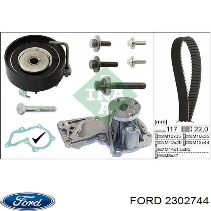 Juego de correas dentadas Ford 2302744 precio, desde 83,19 EUR