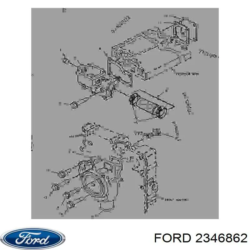 Tapa cubre gancho de remolque para parachoques delantera Ford 2346862 precio, desde 19,18 EUR