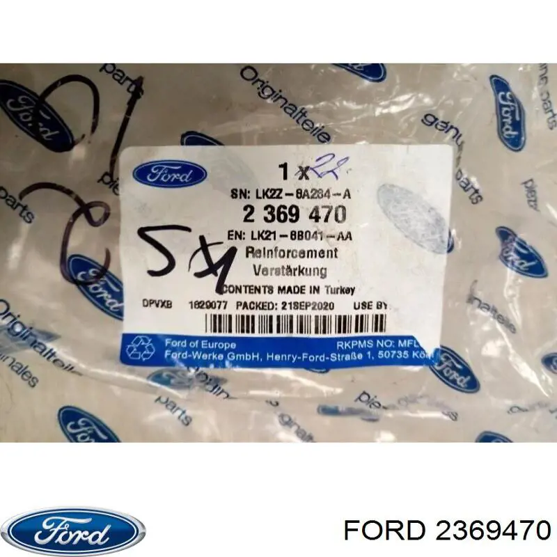 Panel de soporte del radiador y montaje de faros Ford 2369470 precio, desde 255,30 EUR