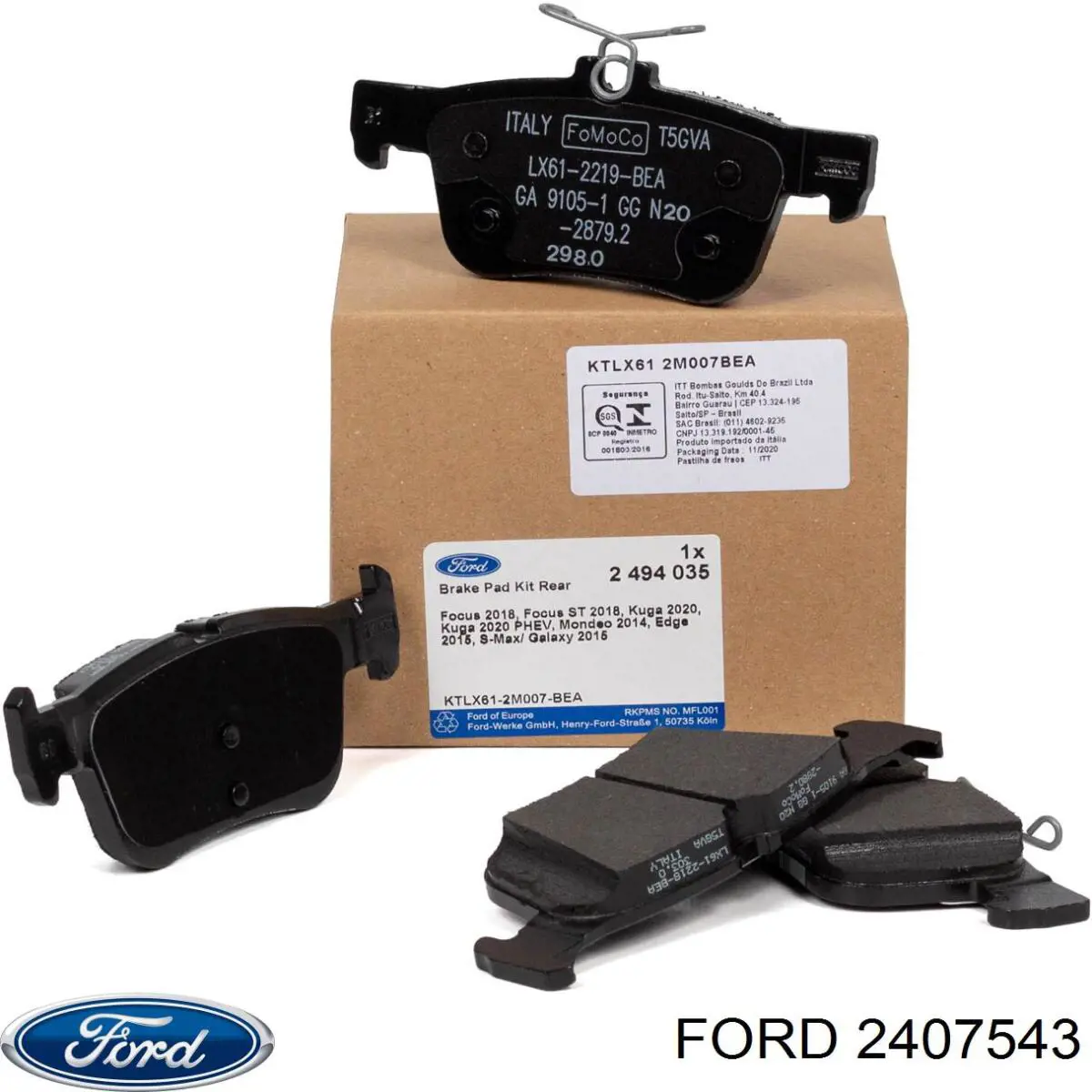Escobillas delanteras Ford 2407543 precio, desde 13,98 EUR