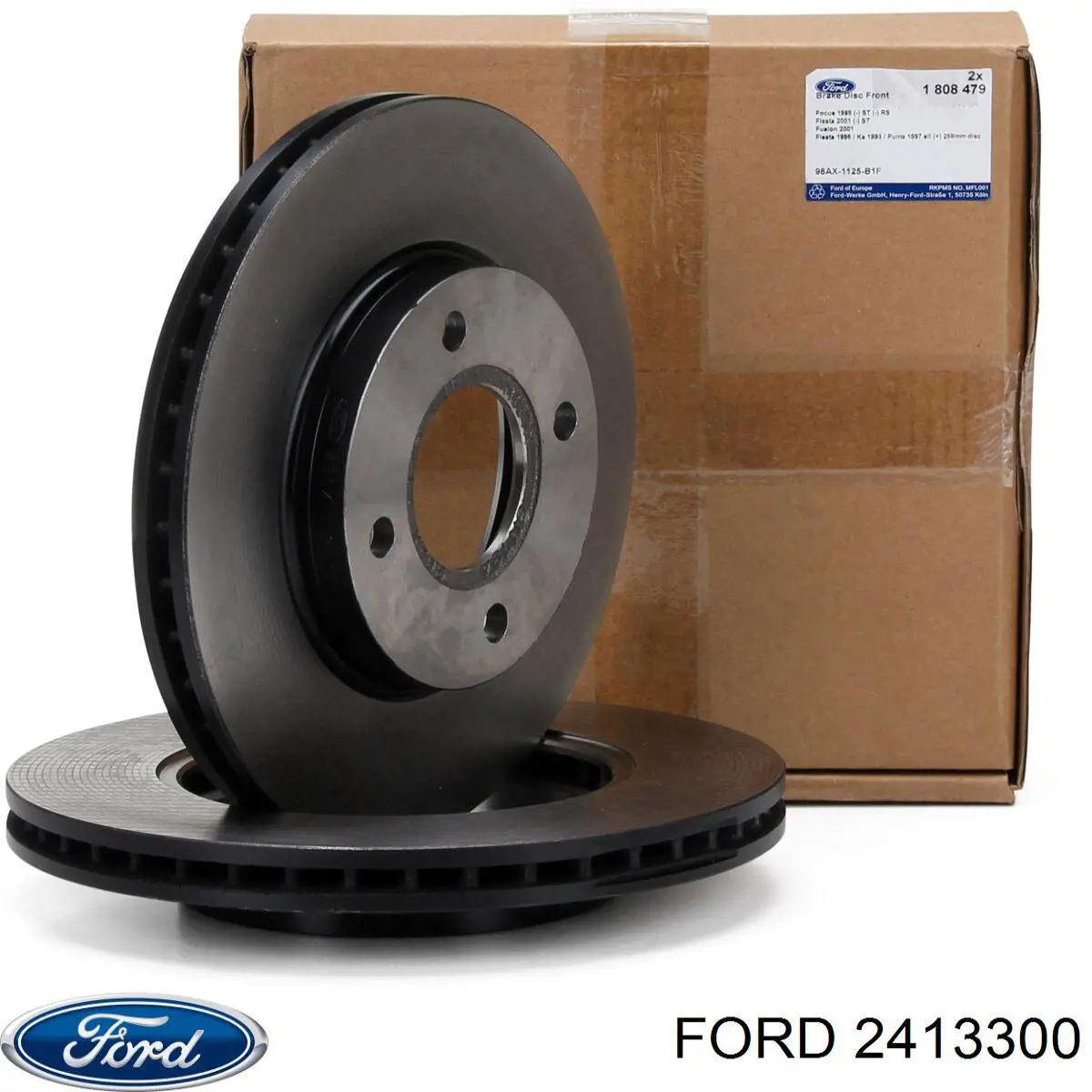 Disco de freno trasero Ford Puma J2K, CF7