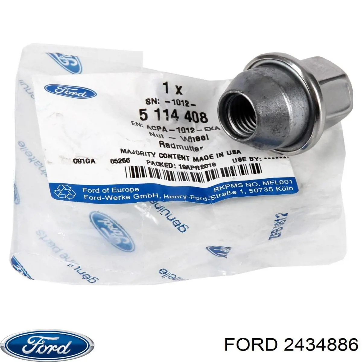Comprar 2434886 Ford Tuerca de neumático