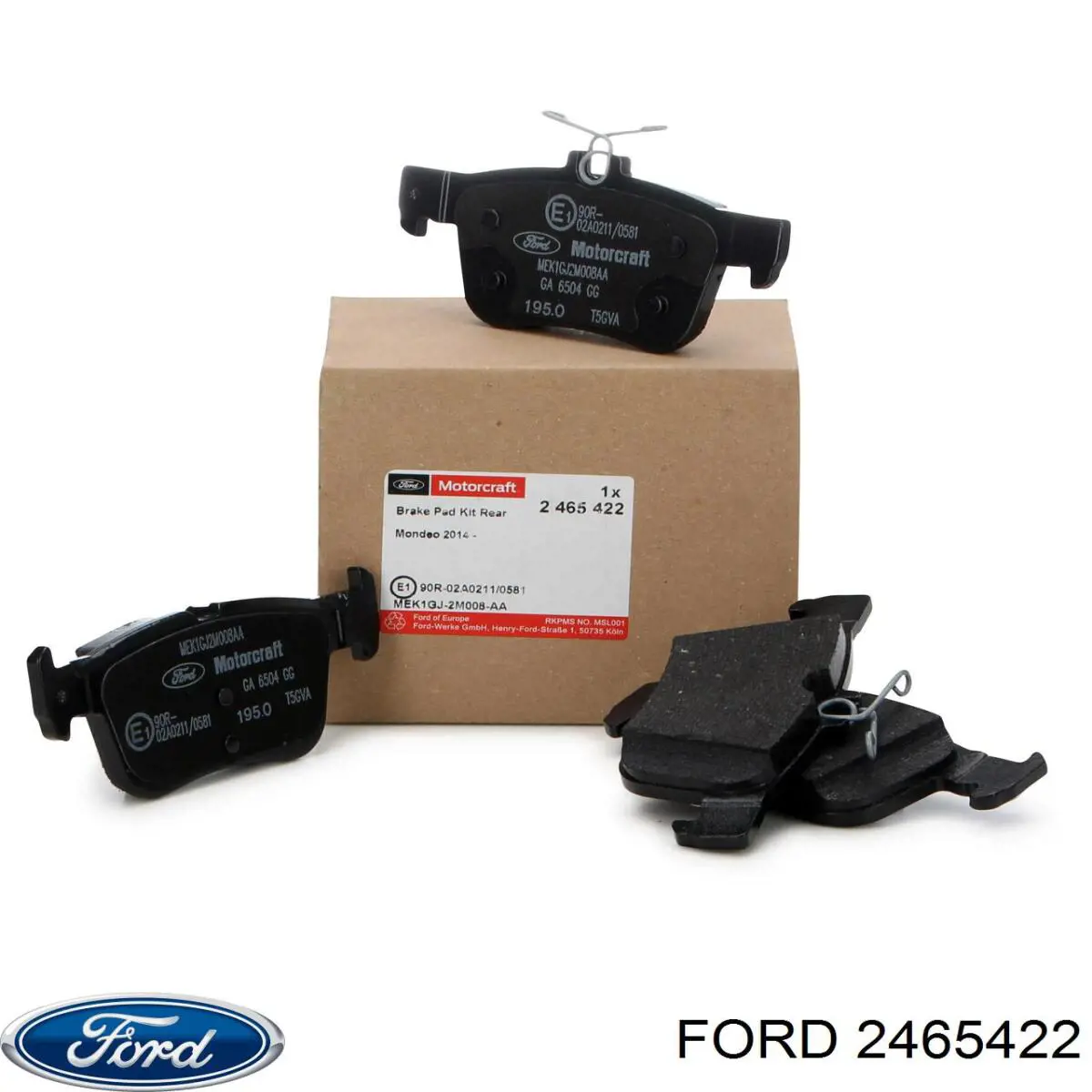 Comprar 2465422 Ford Pastillas de freno traseras