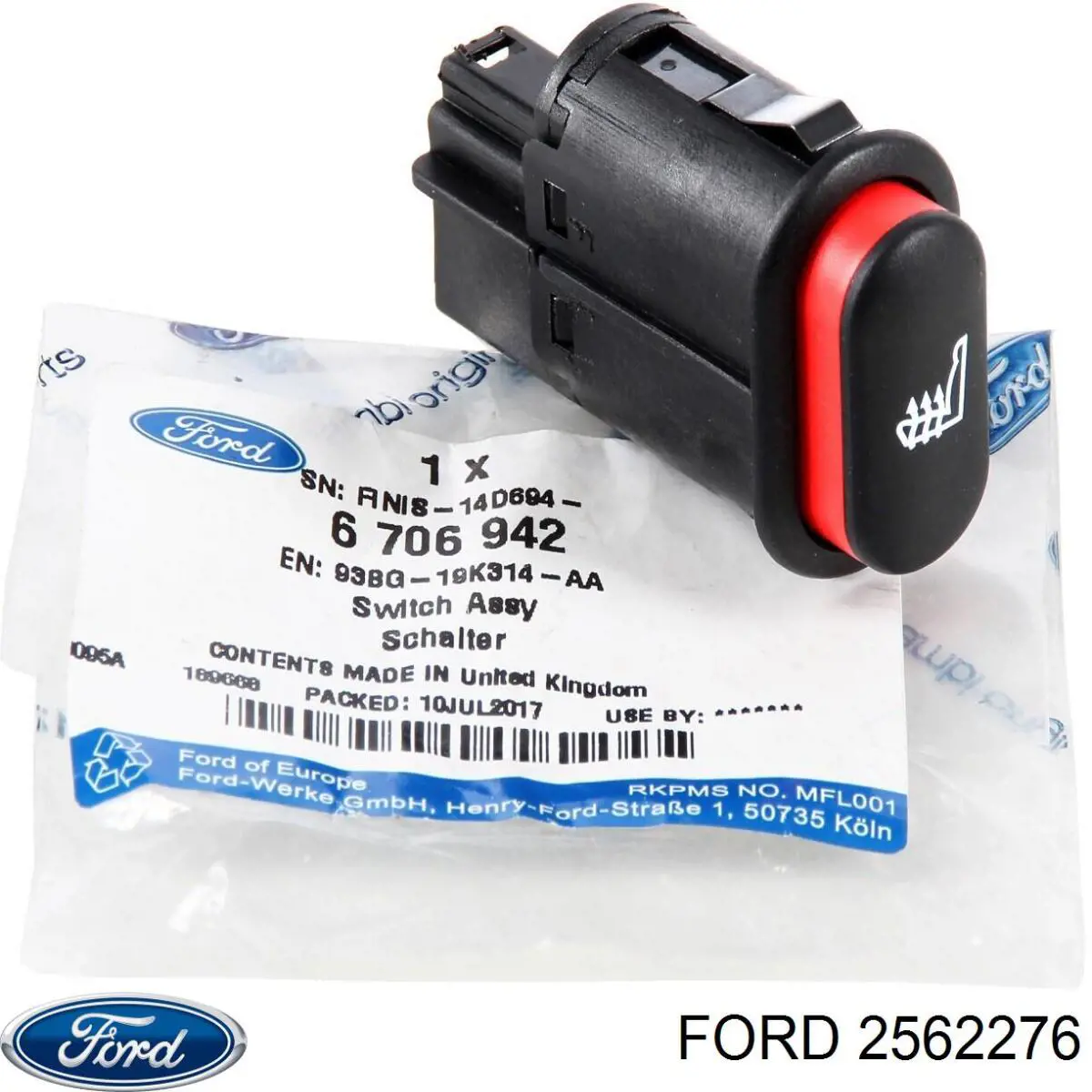 Control de presión de neumáticos Ford 2562276