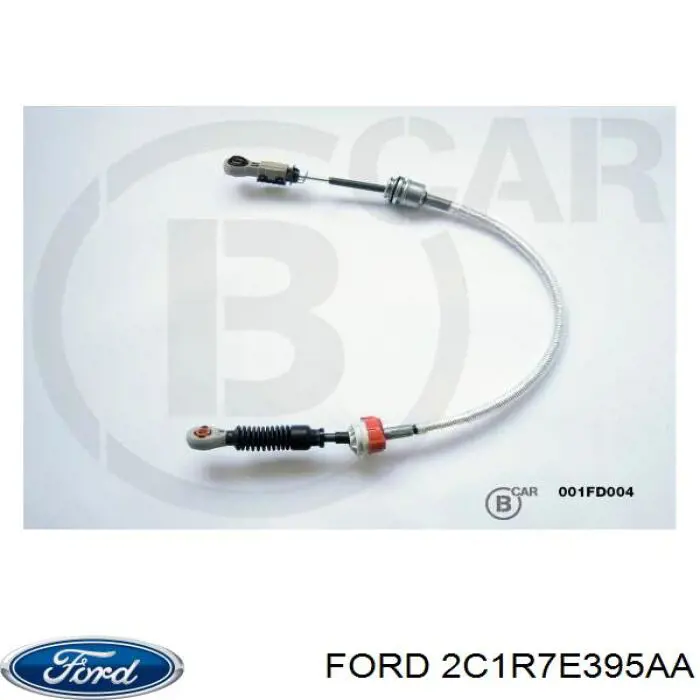 2C1R7E395AA Ford cable de caja de cambios