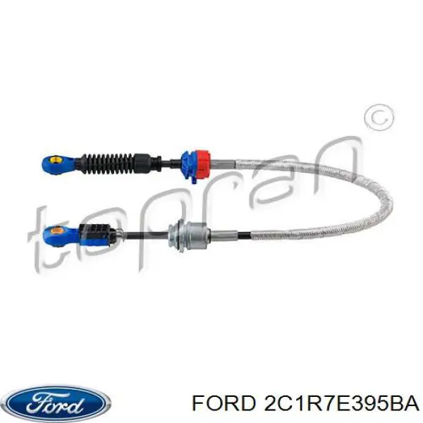 2C1R 7E395 BA Ford cable de accionamiento, caja de cambios, selectora