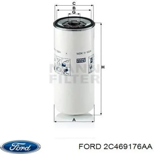 2C469176AA Ford filtro combustible