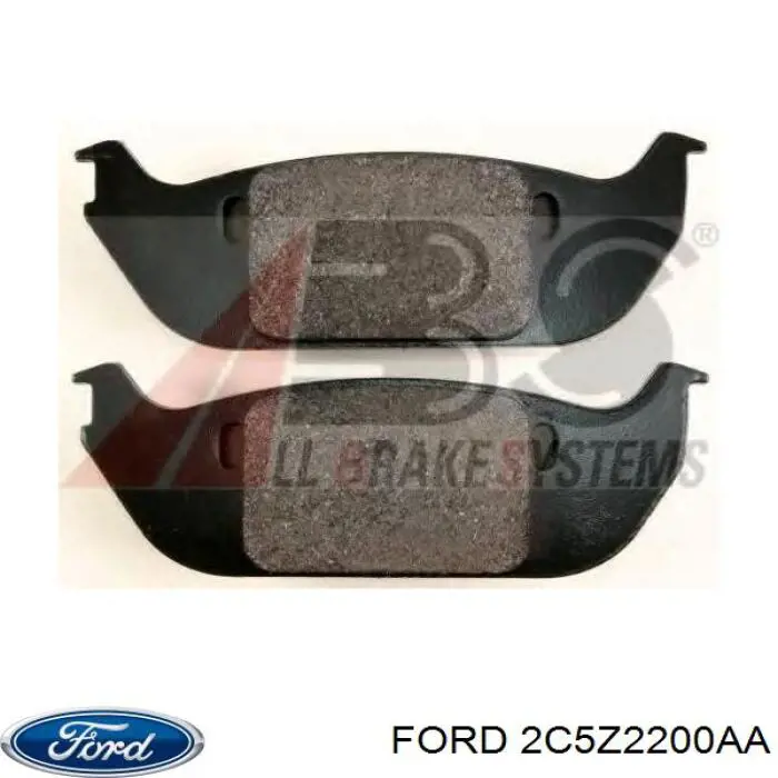 2C5Z2200AA Ford pastillas de freno traseras