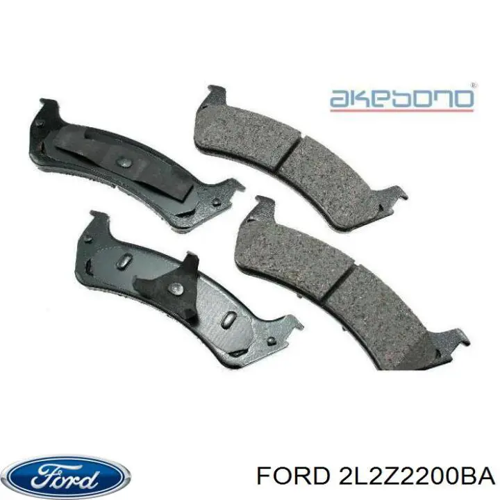 2L2Z2200BA Ford pastillas de freno traseras