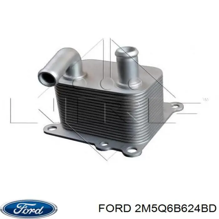 2M5Q6B624BD Ford radiador de aceite, bajo de filtro