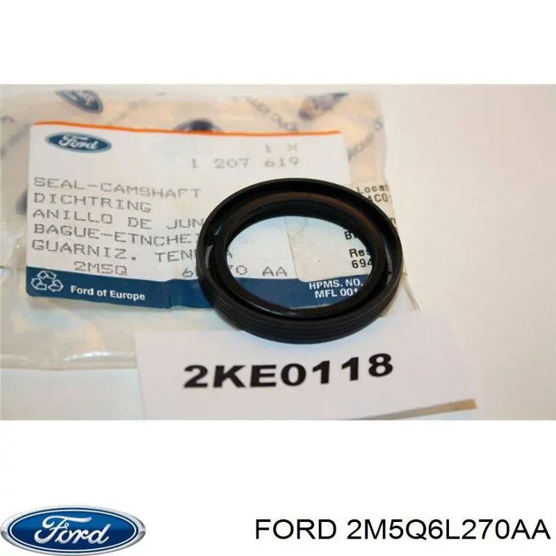 2M5Q6L270AA Ford anillo retén, árbol de levas