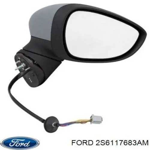 2S6117683AM Ford Espejo retrovisor izquierdo