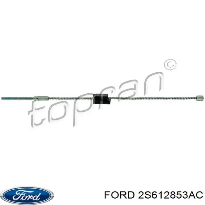 2S61-2853-AC Ford cable de freno de mano delantero