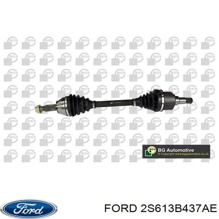 2S61-3B437-AE Ford árbol de transmisión delantero izquierdo