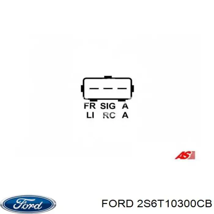 2S6T10300CB Ford Alternador de coche