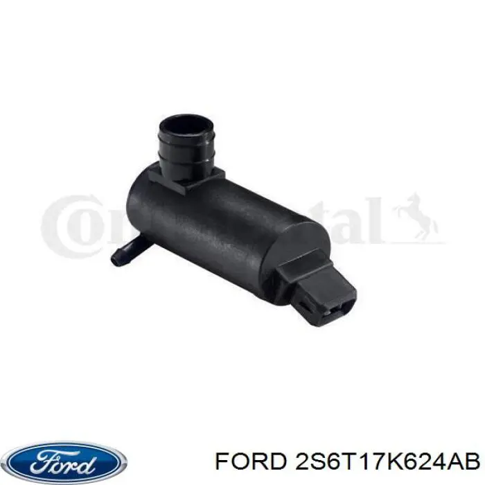 Bomba-motor de limpiaparabrisas delantero/trasero Ford 2S6T17K624AB