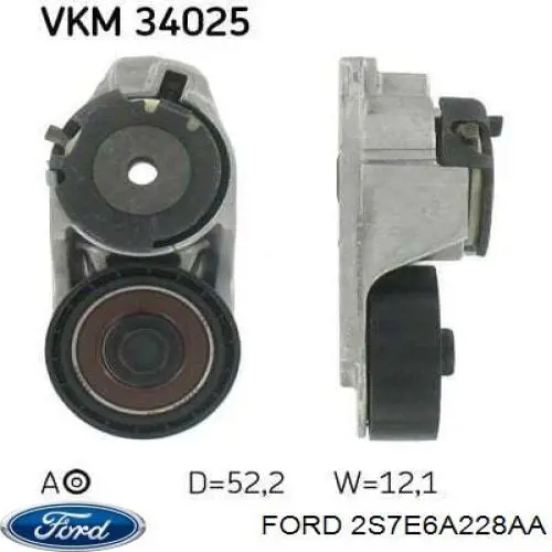 Tensor de la correa trapecial Ford 2S7E6A228AA precio, desde 38,29 EUR