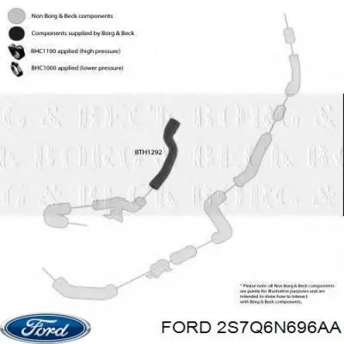 Manguera del intercooler Ford 2S7Q6N696AA precio, desde 20,48 EUR