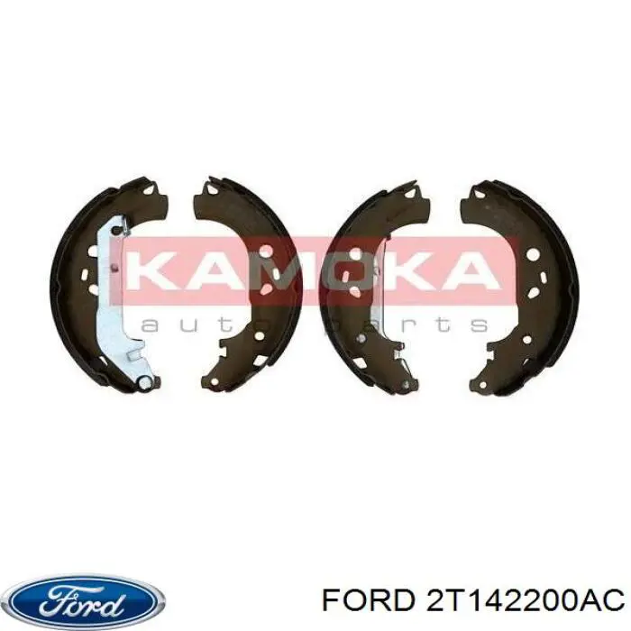 2T142200AC Ford zapatas de frenos de tambor traseras