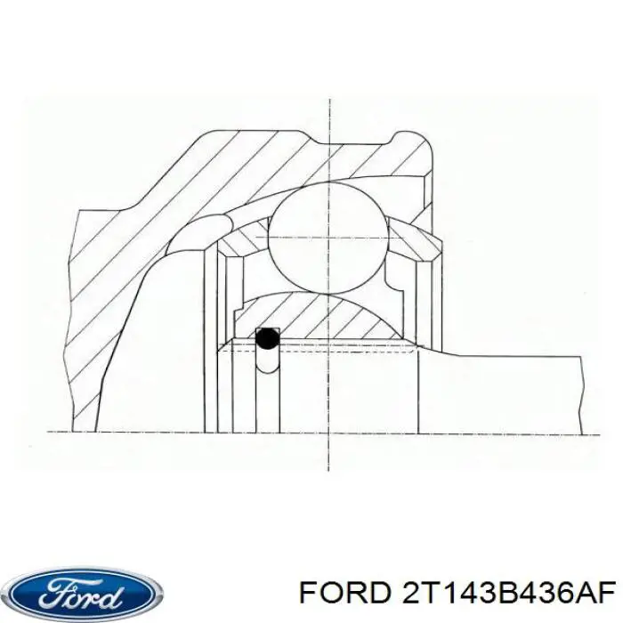 Semieje delantero derecho Ford 2T143B436AF precio, desde 103,09 EUR