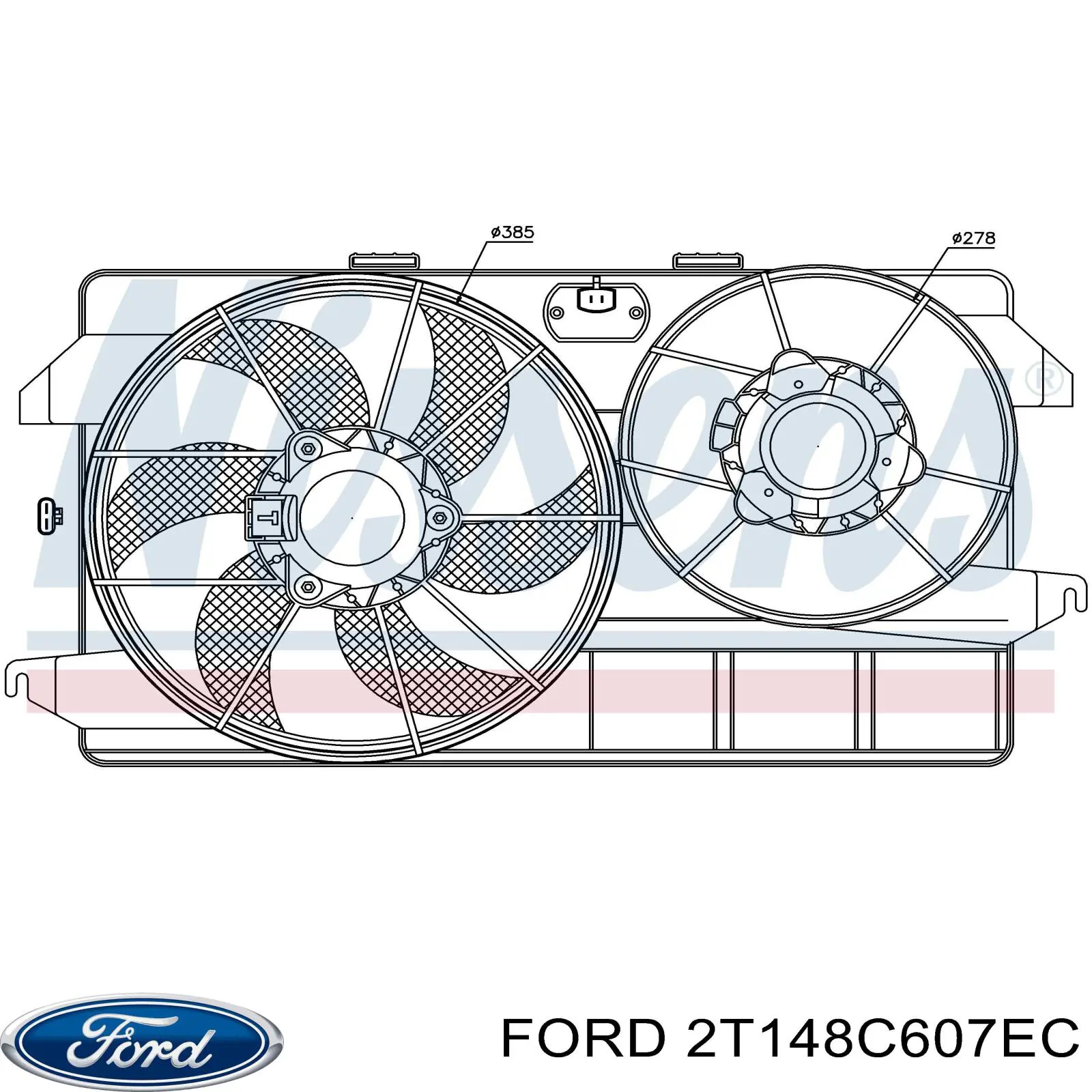 Ventilador, refrigeración motor Ford 2T148C607EC precio, desde 119,06 EUR