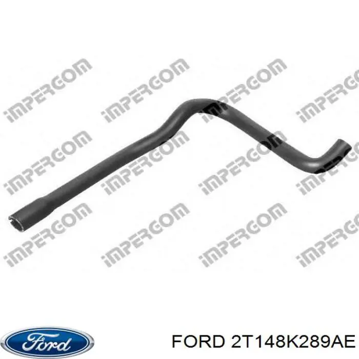 2T148K289AE Ford tubería de radiador, tuberia flexible calefacción, inferior