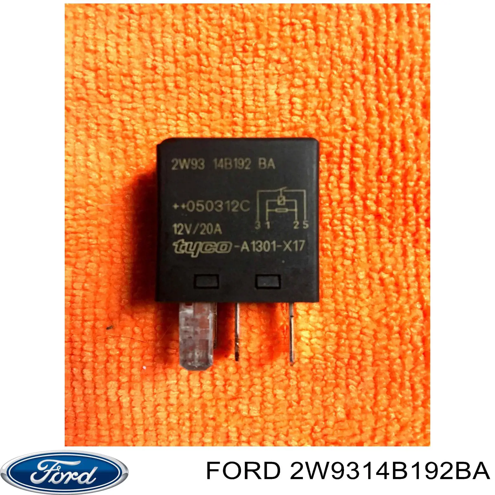 2W9314B192BA Ford Relé de faro antiniebla