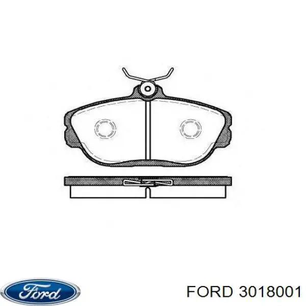 F58Z2001SA Ford pastillas de freno delanteras