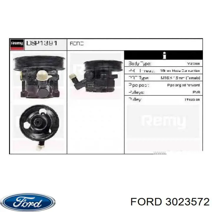 3023572 Ford bomba de dirección