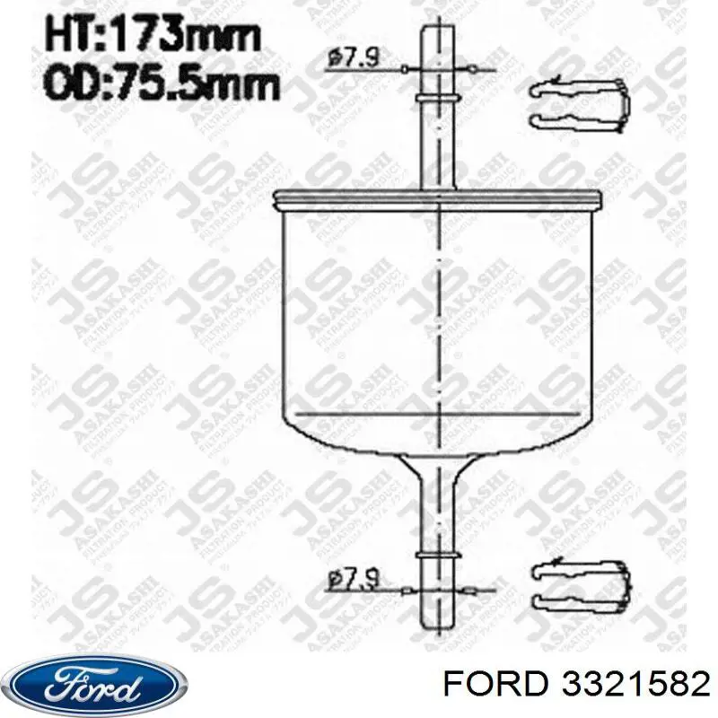 Comprar 3321582 Ford Filtro diesel