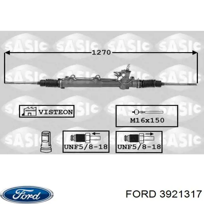 Engranaje de dirección Ford 3921317 precio, desde 59,53 EUR