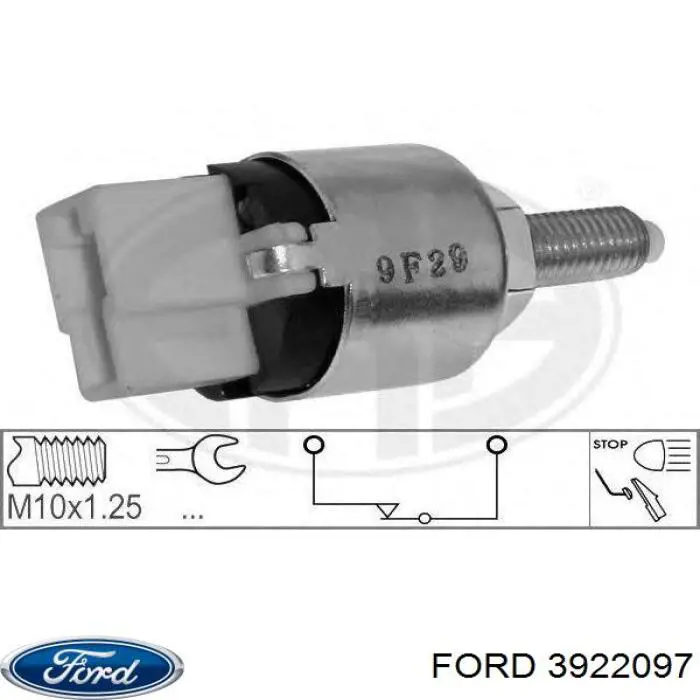 3922097 Ford interruptor luz de freno