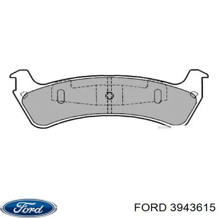 3943615 Ford pastillas de freno traseras