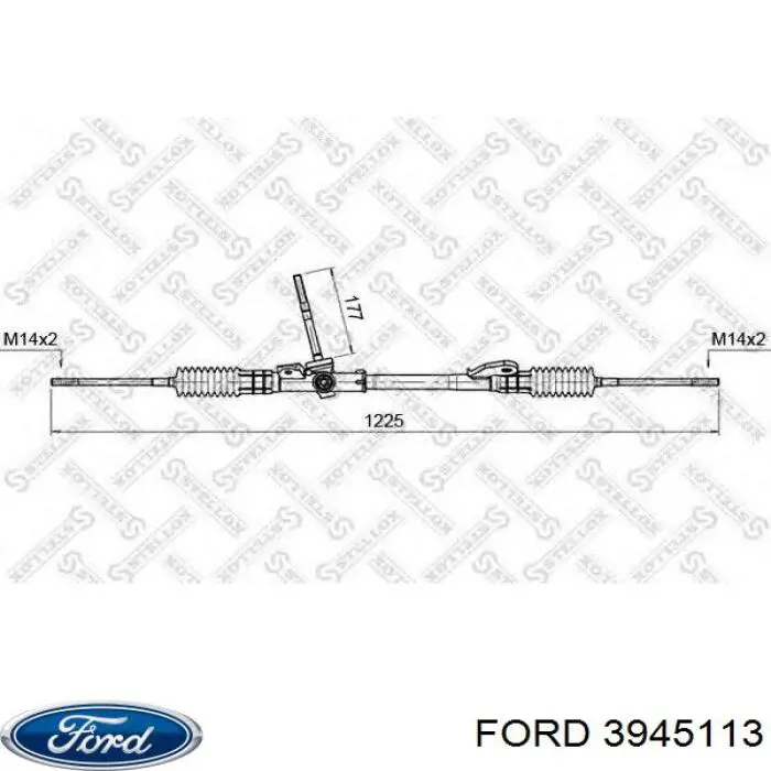 3945113 Ford cremallera de dirección