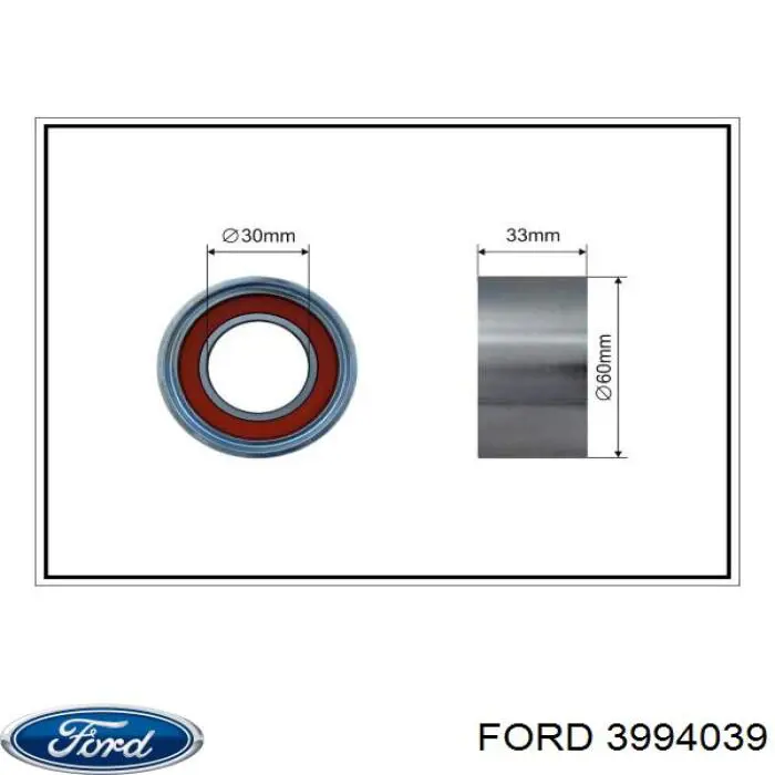 3994039 Ford rodillo, cadena de distribución