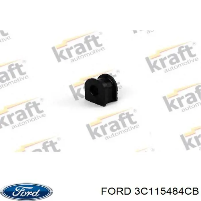 3C115484CB Ford casquillo de barra estabilizadora delantera