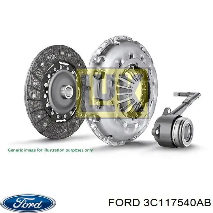 3C117540AB Ford embrague