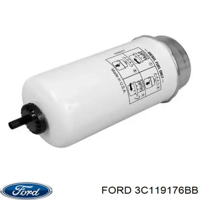 3C119176BB Ford filtro de combustible
